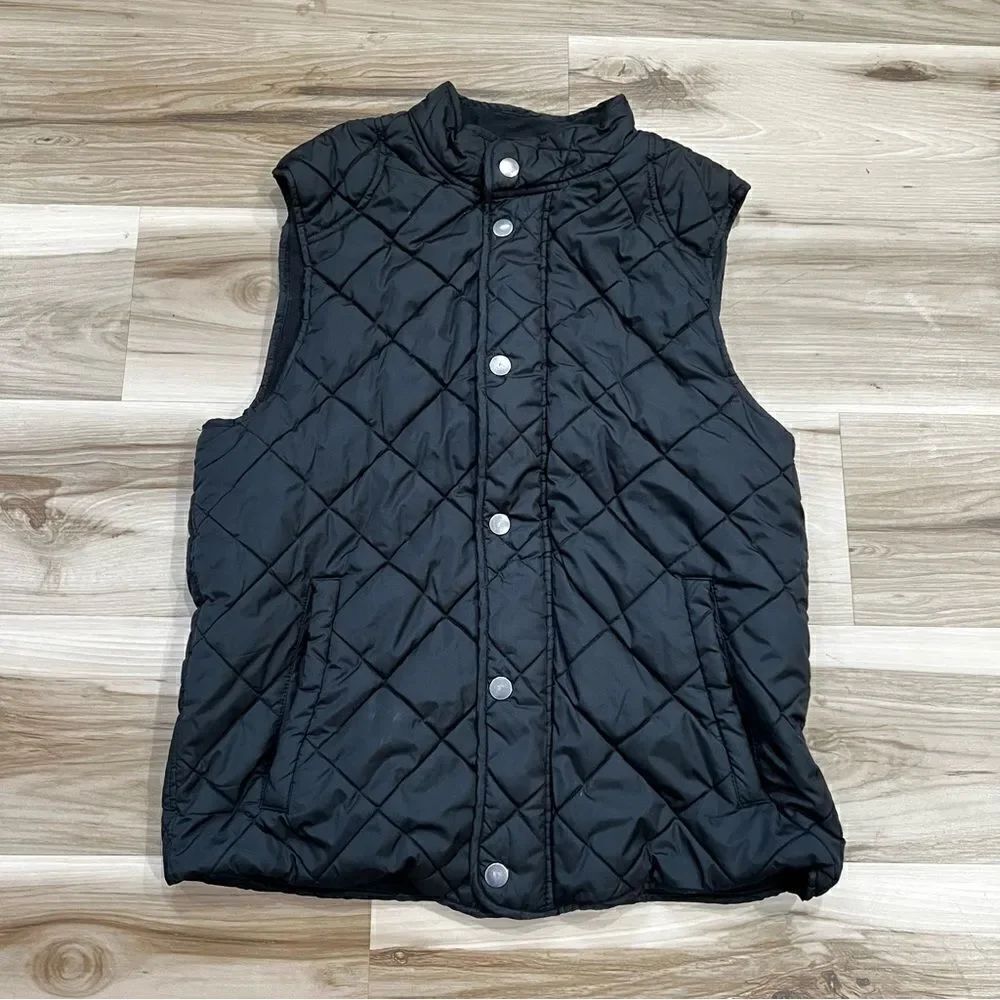 Gap Quilted Black Vest Women’s Small